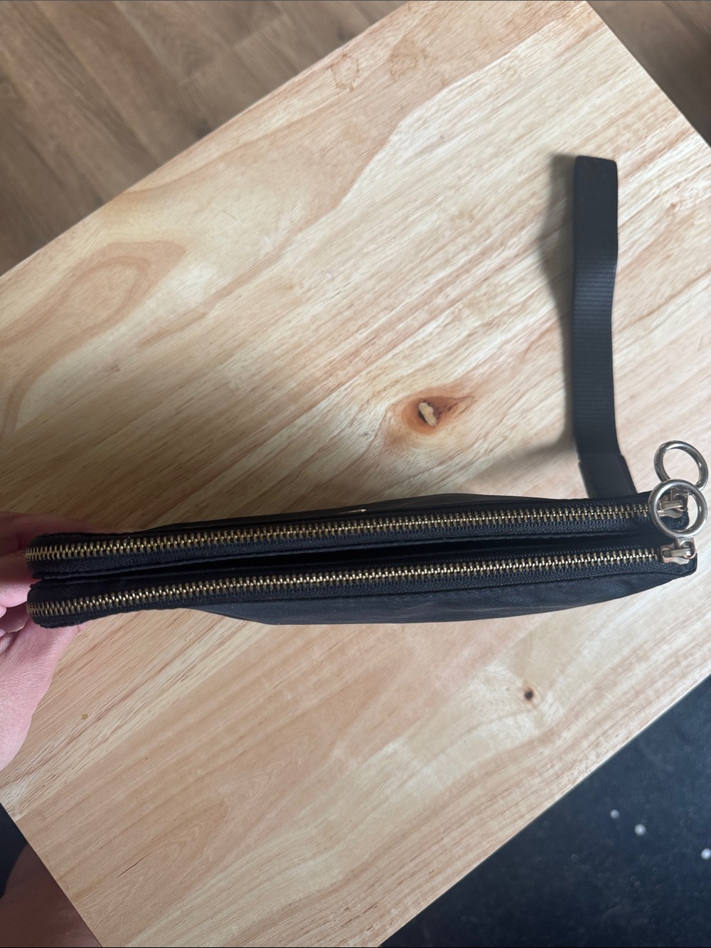 Lululemon Black Wristlet Clutch with Silver Logo Accent - Picture 9 of 12